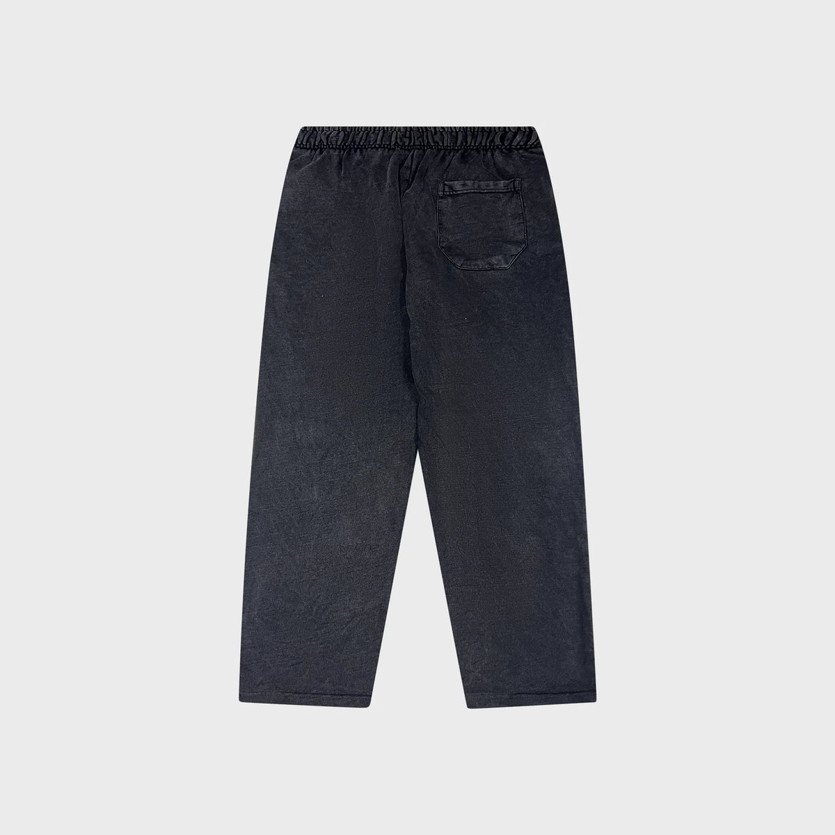 OUT Classic Logo Open Bottom Flare Sweatpants Black Salt Wash