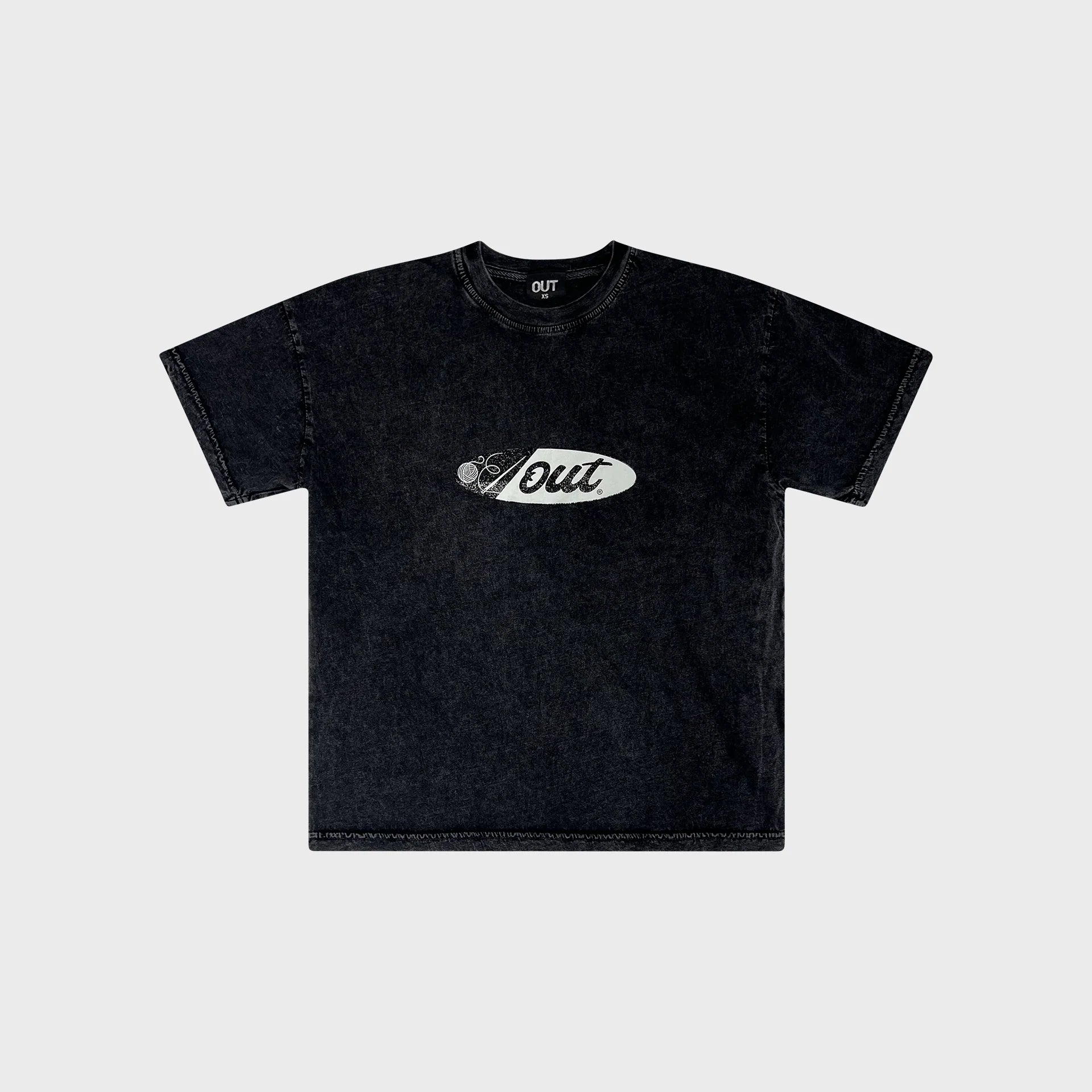 OUT Ball of Yarn T-Shirt Black Salt Wash