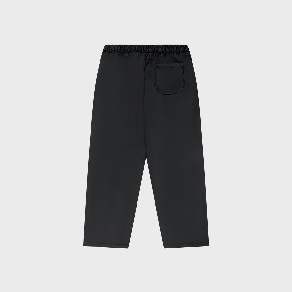 OUT Classic Logo Open Bottom Flare Sweatpants Black