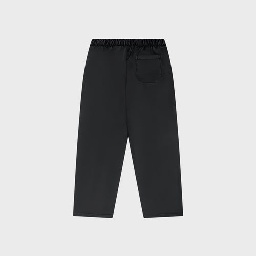 OUT Classic Logo Open Bottom Flare Sweatpants Black