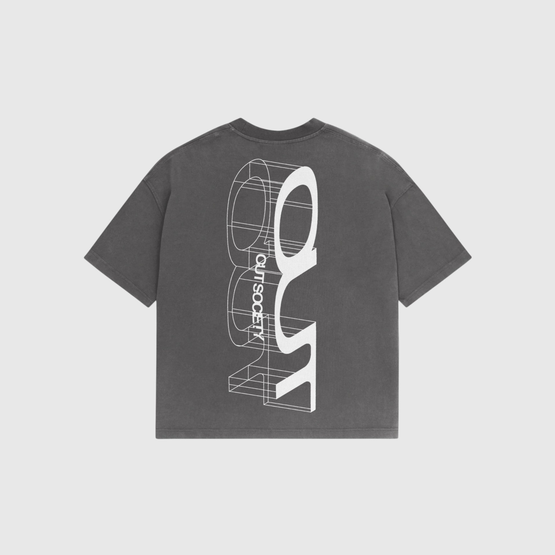 OUT SS26 Mirror T-Shirt Vintage Grey