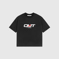 OUT SS26 Red Star T-Shirt Jet Black