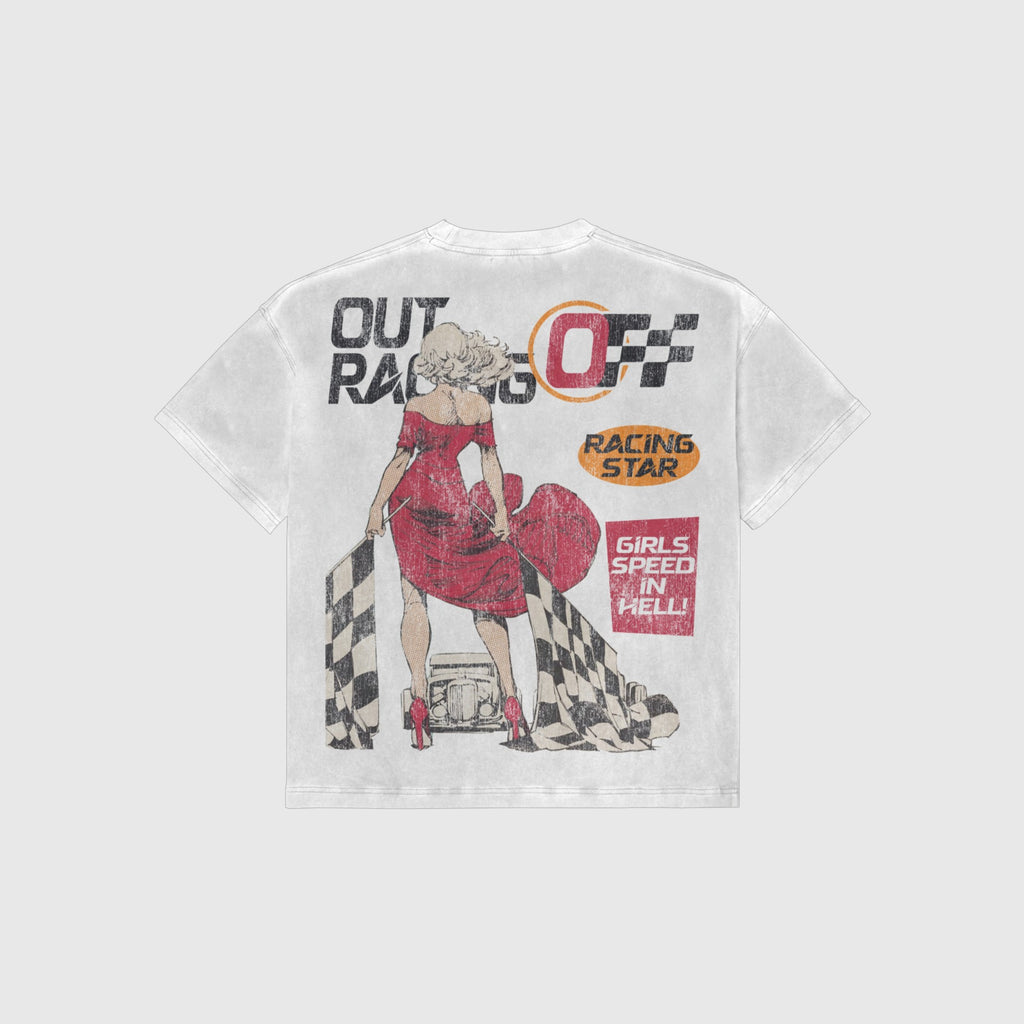 OUT SS26 Racing T-Shirt White