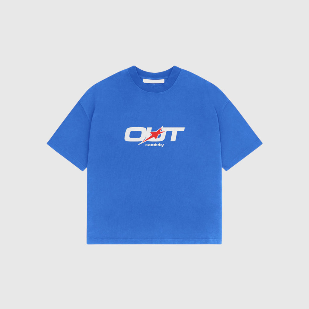 OUT SS26 Red Star T-Shirt Sky Blue
