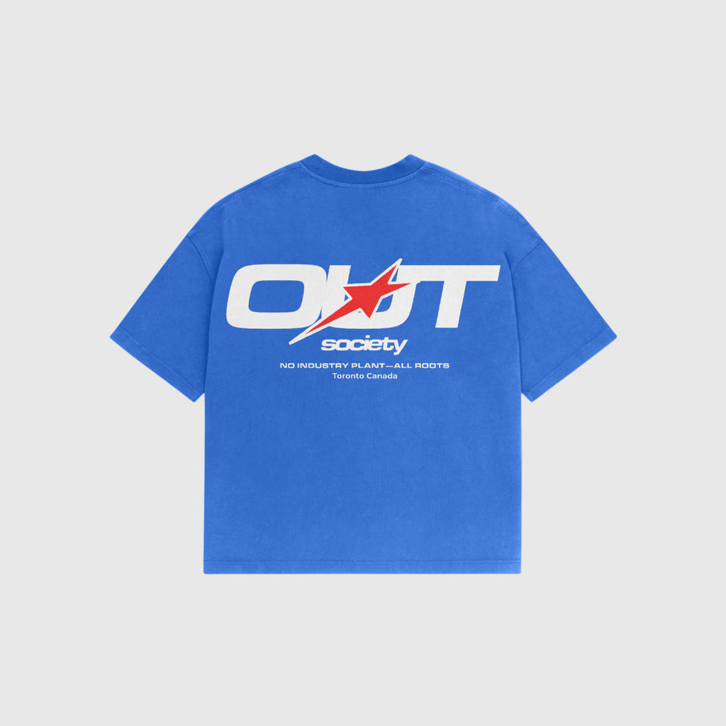OUT SS26 Red Star T-Shirt Sky Blue