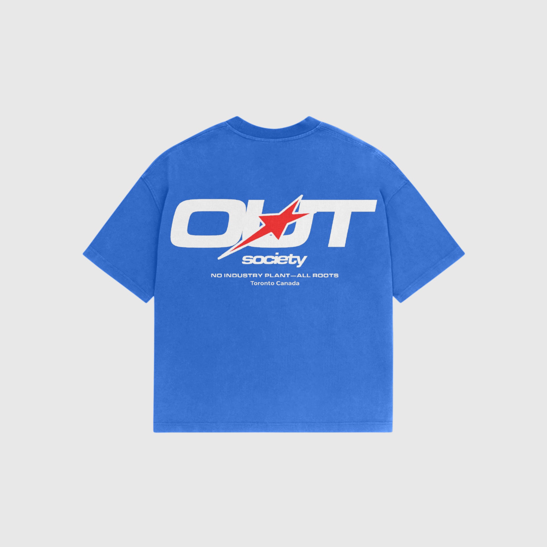 OUT SS26 Red Star T-Shirt Sky Blue