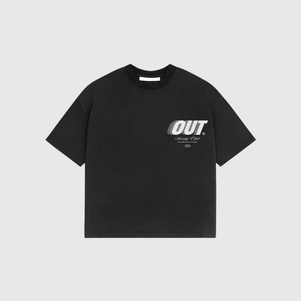 OUT SS26 Society Club Members T-Shirt Jet Black