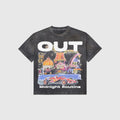 OUT SS26 Midnight Club T-Shirt Salt Wash Black