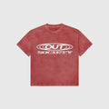 OUT SS26 Society Shattered Logo T-Shirt Dusty Rose