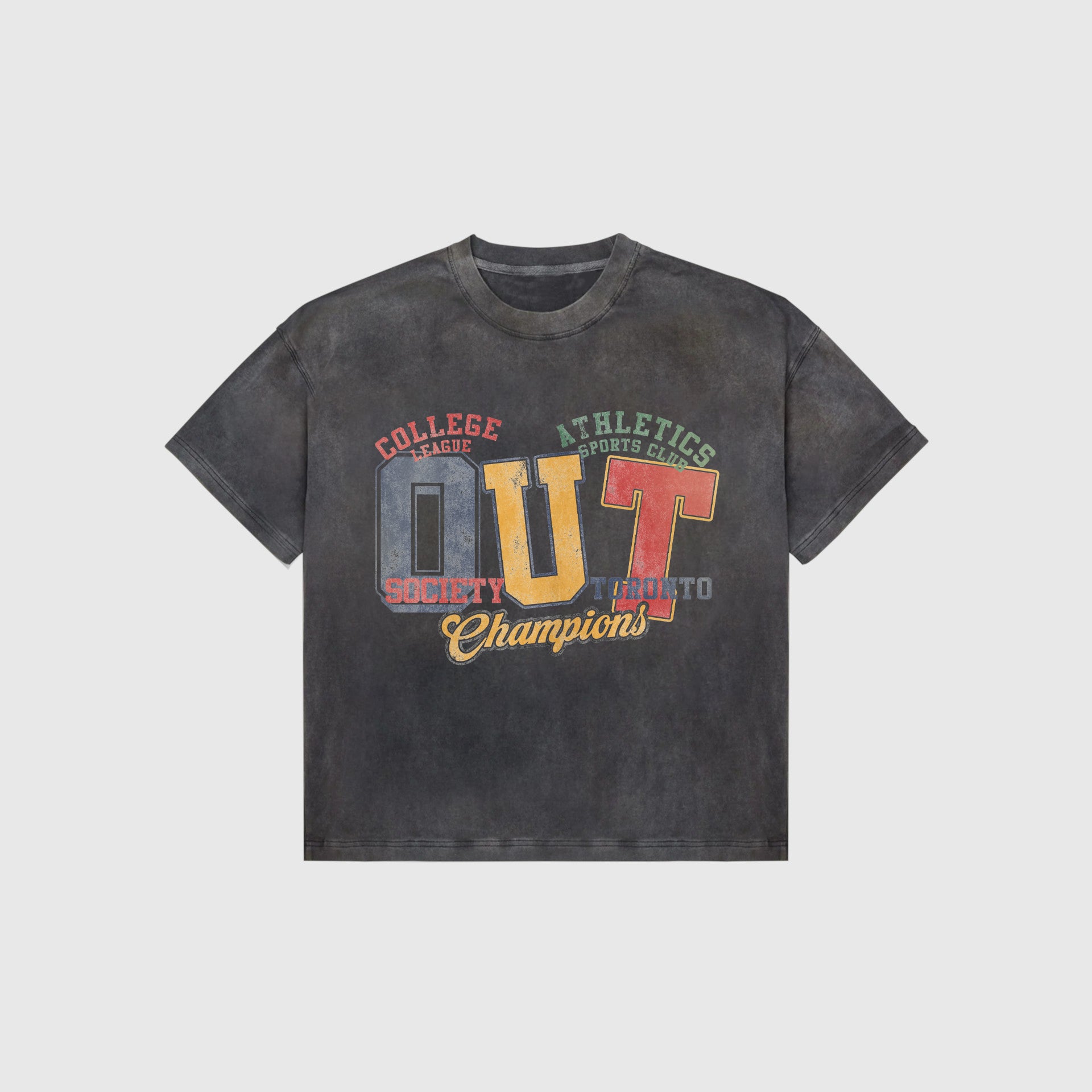 OUT SS26 Champions T-Shirt Salt Wash Black