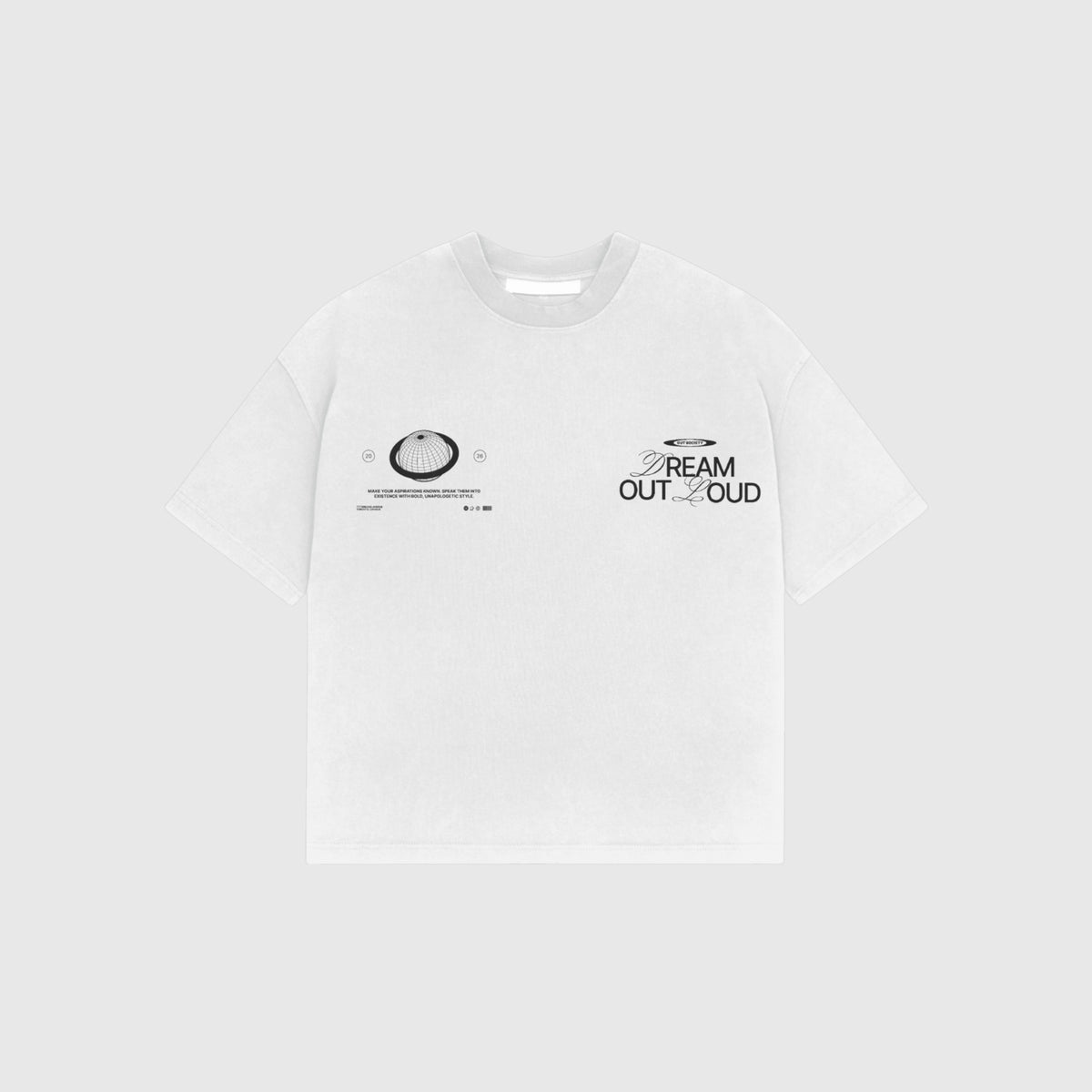 OUT SS26 Dream Out Loud T-Shirt White