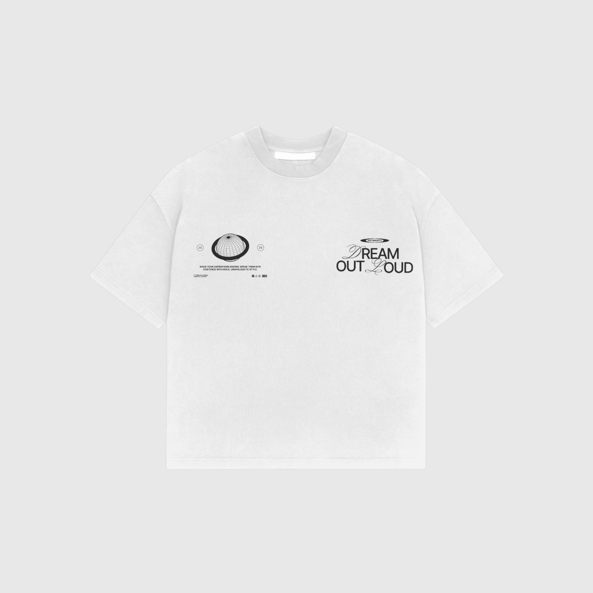 OUT SS26 Dream Out Loud T-Shirt White