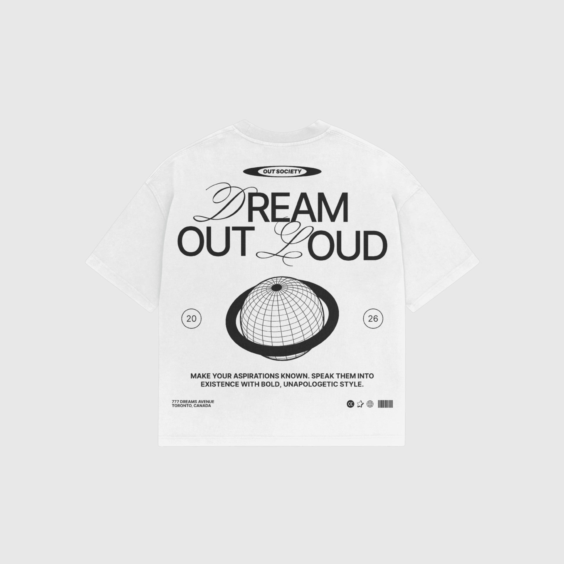 OUT SS26 Dream Out Loud T-Shirt White