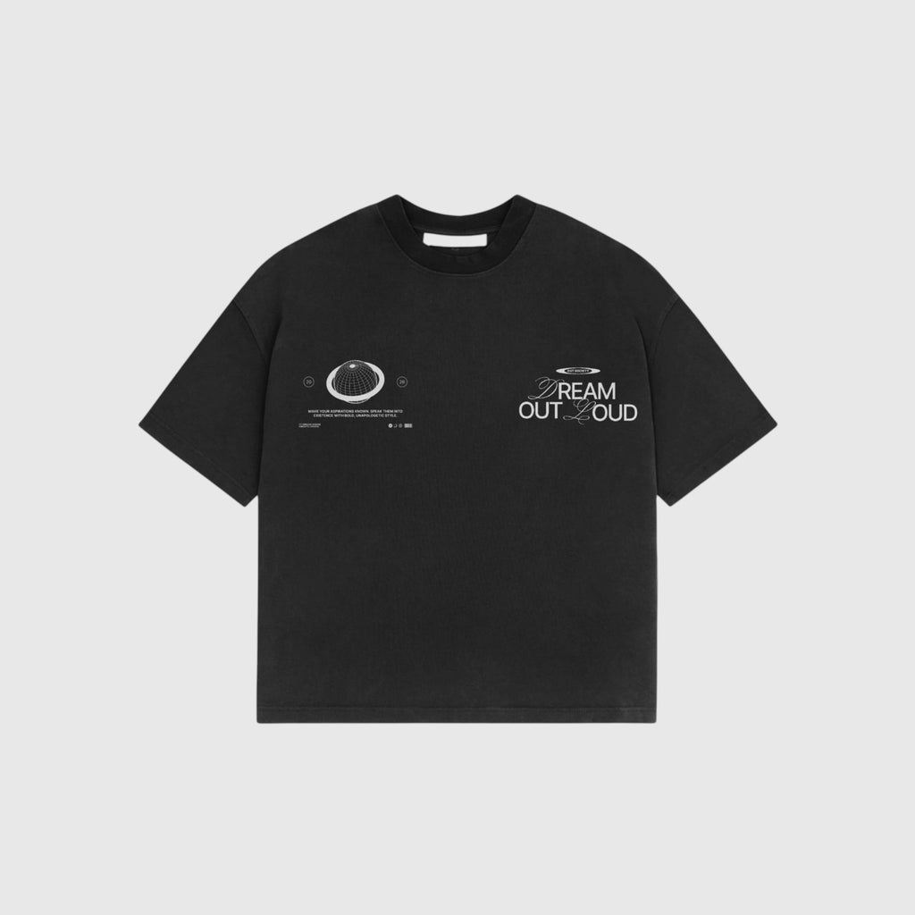OUT SS26 Dream Out Loud T-Shirt Jet Black