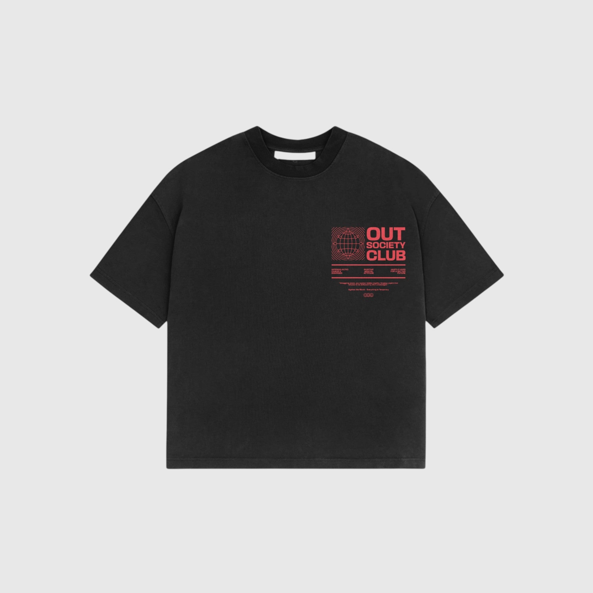 OUT SS26 The Message T-Shirt Vintage Black
