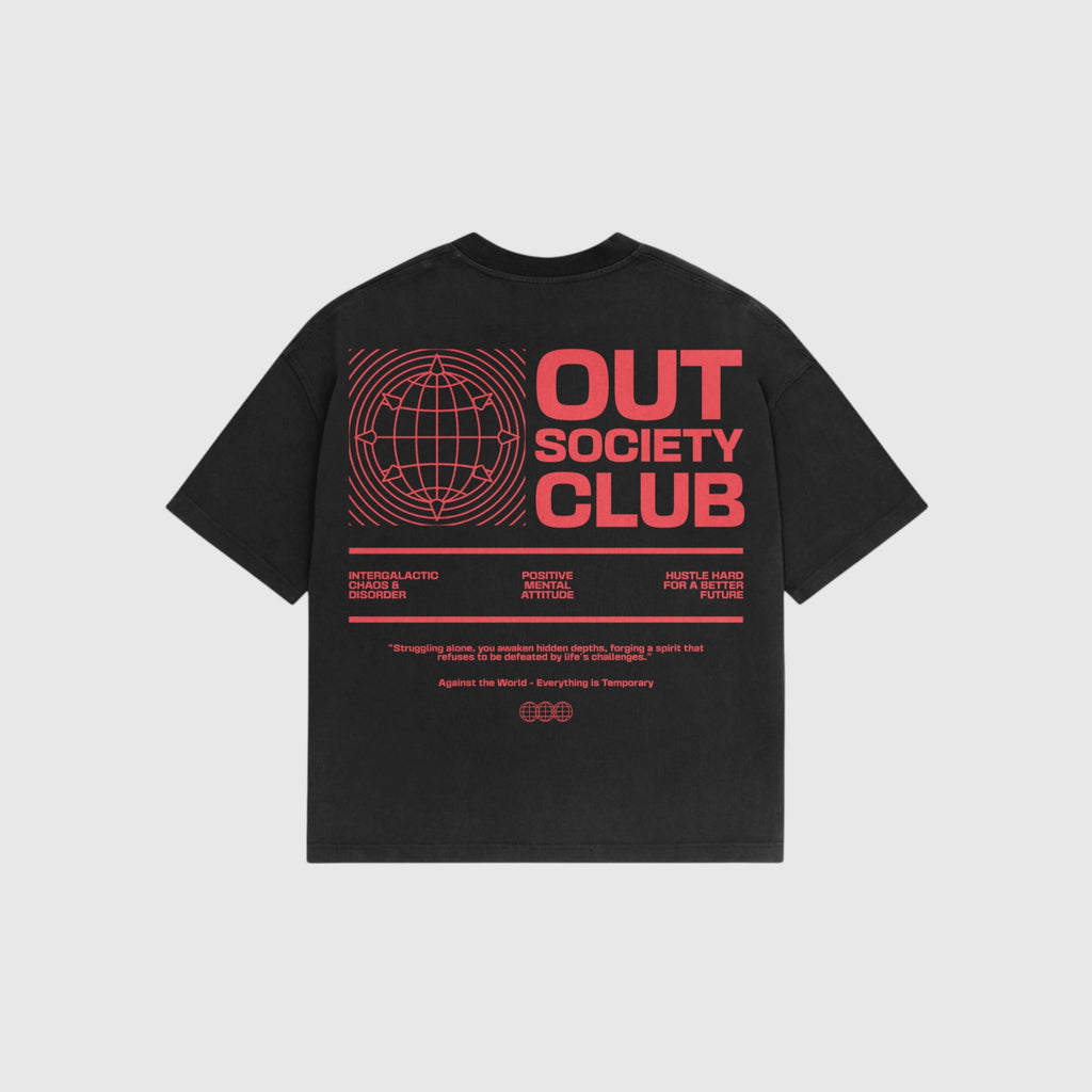 OUT SS26 The Message T-Shirt Vintage Black