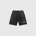 OUT SS26 Classic Logo French Terry Shorts Salt Wash Black