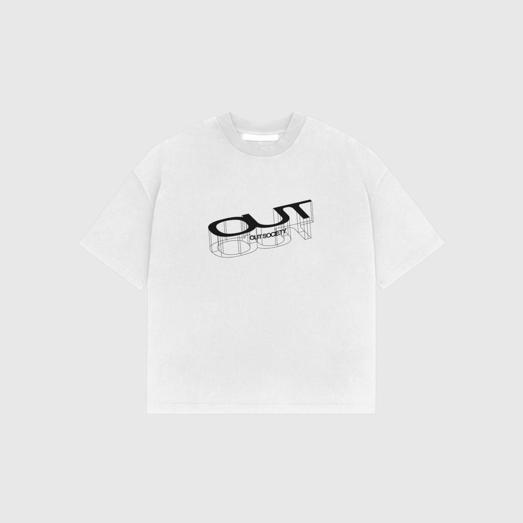 OUT SS26 Mirror T-Shirt White