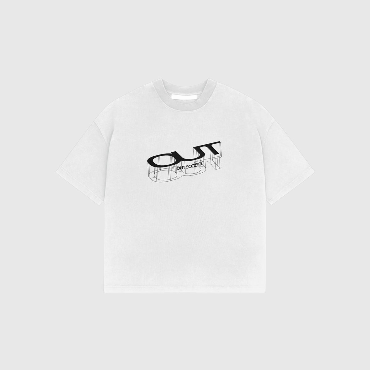 OUT SS26 Mirror T-Shirt White