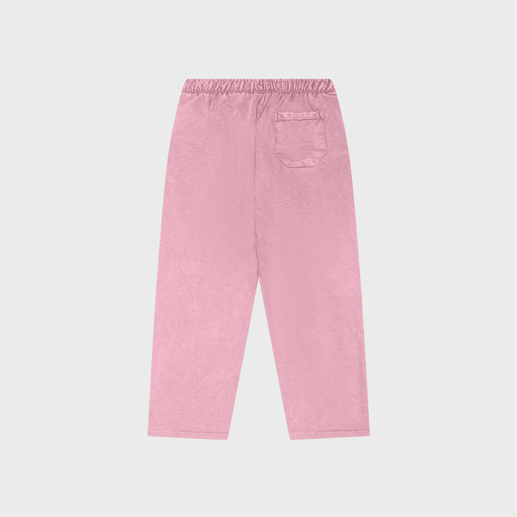 OUT Classic Logo Open Bottom Flare Sweatpants Dusty Pink