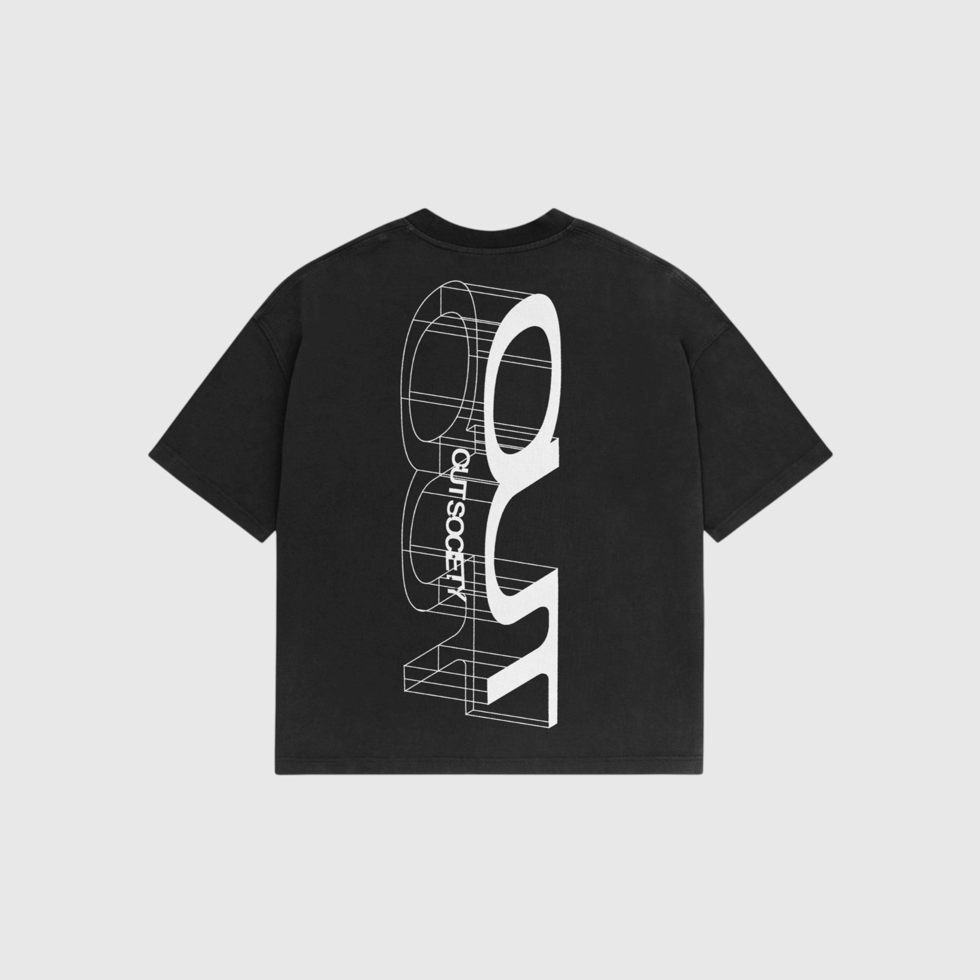 OUT SS26 Mirror T-Shirt Jet Black