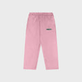 OUT Classic Logo Open Bottom Flare Sweatpants Dusty Pink