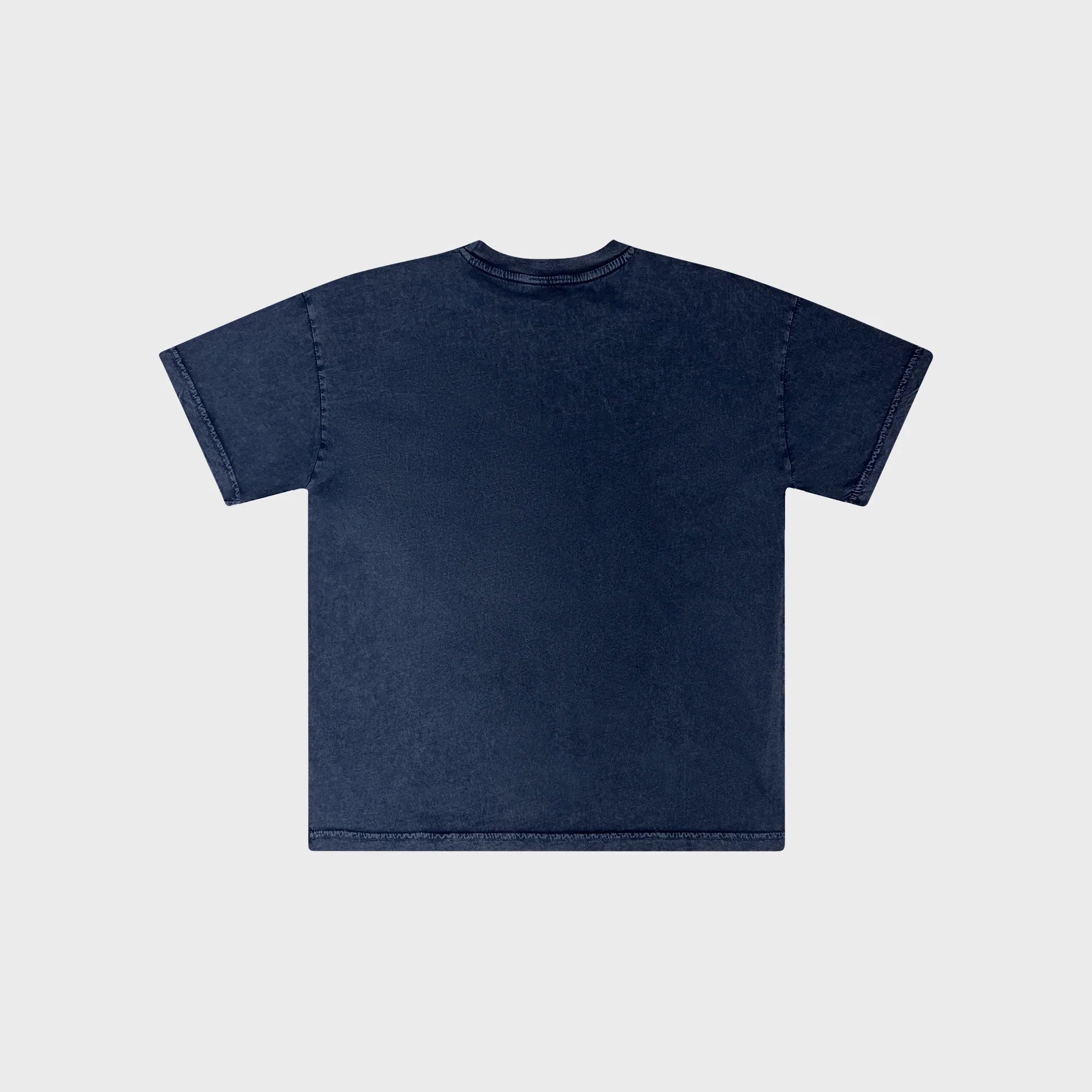 OUT Classic Logo T-Shirt Acid Wash Navy