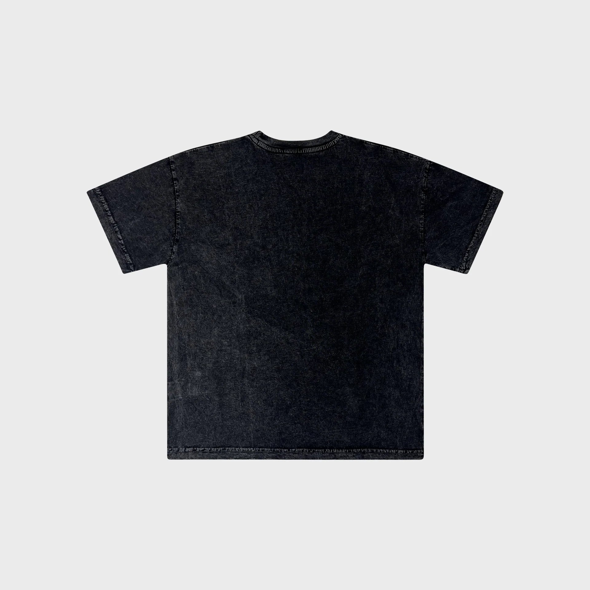 OUT Classic Logo T-Shirt Black Acid Wash