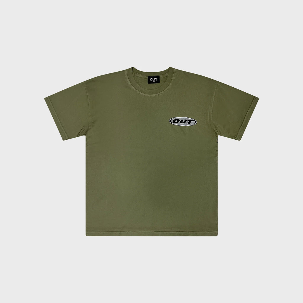 OUT Classic Logo T-Shirt Vintage Olive