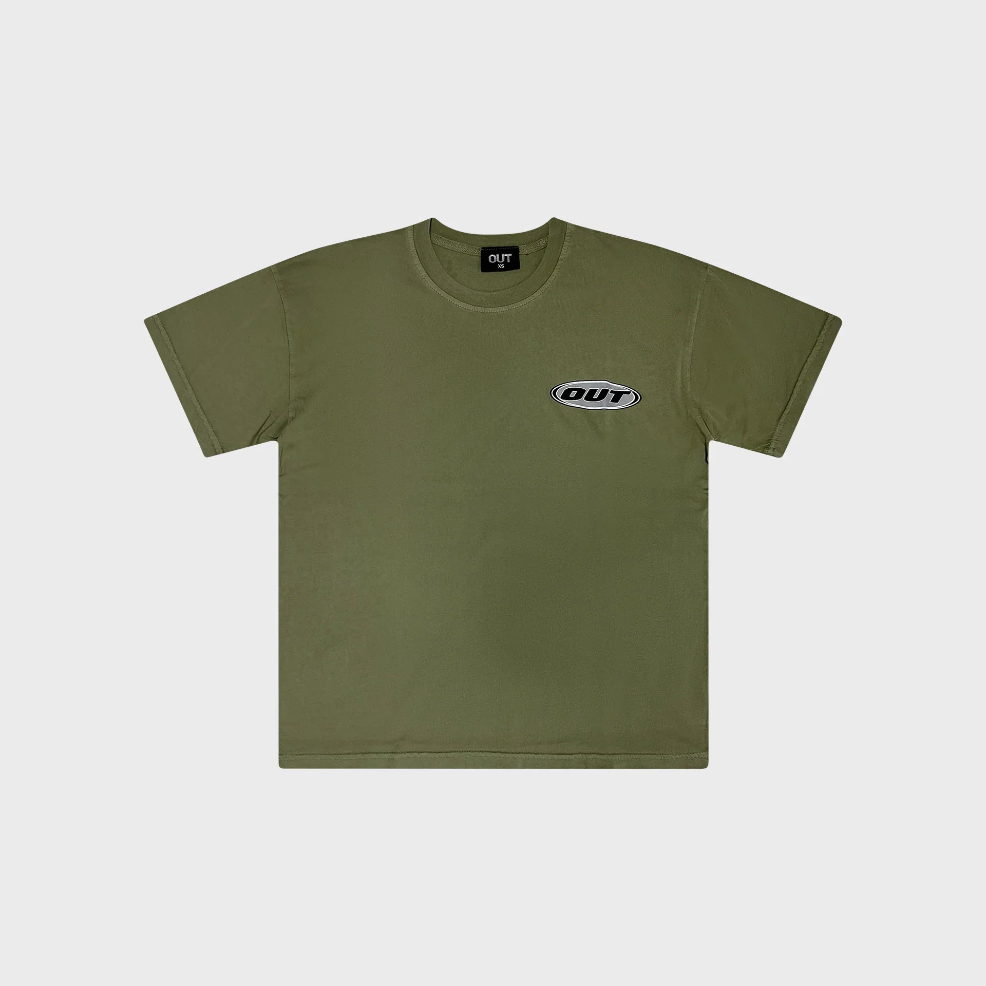 OUT Classic Logo T-Shirt Vintage Olive