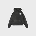 OUT Dice Drop Shoulder Hoodie Vintage Grey