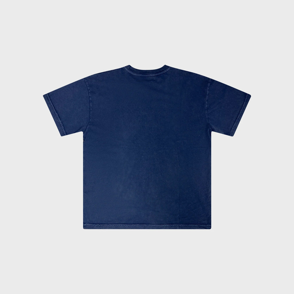 OUT Express T-Shirt Dark Blue Acid Wash