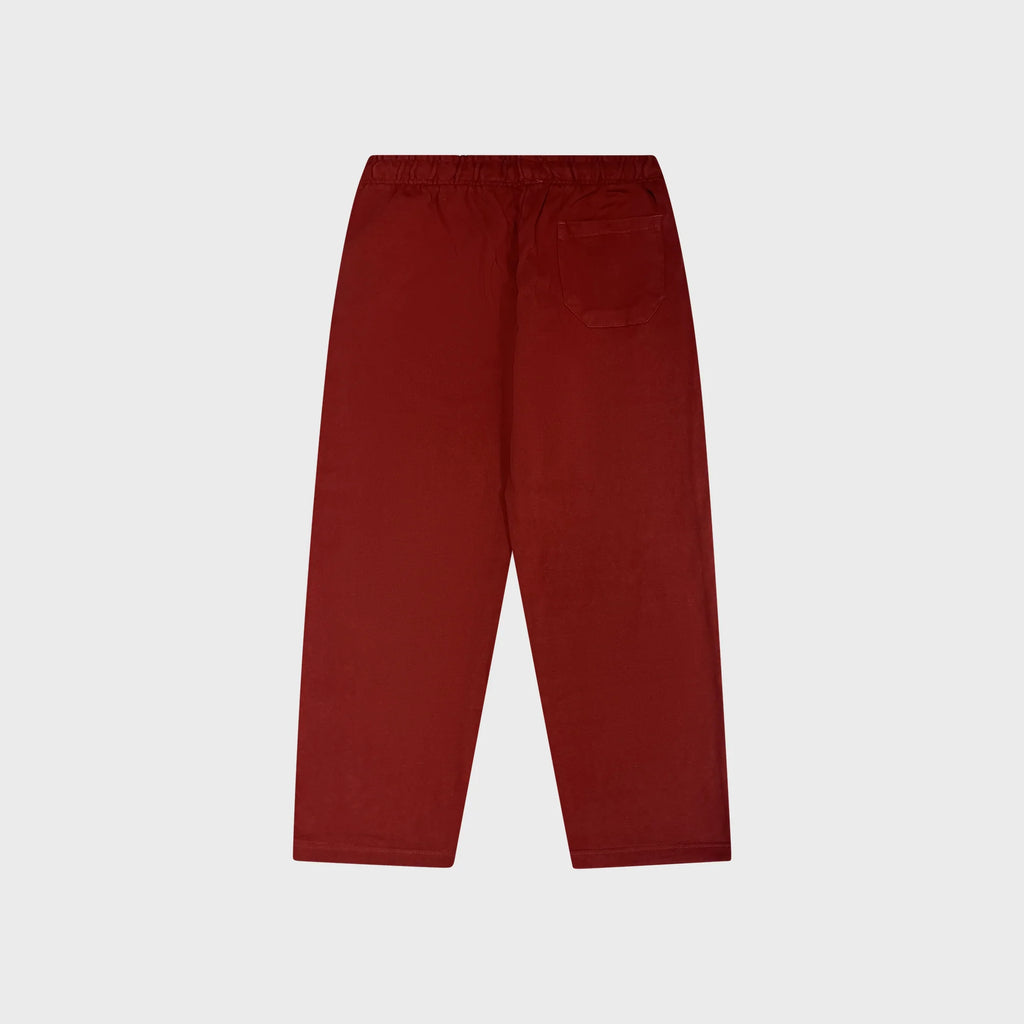 OUT Floral Open Bottom Sweatpants Vintage Blood Red