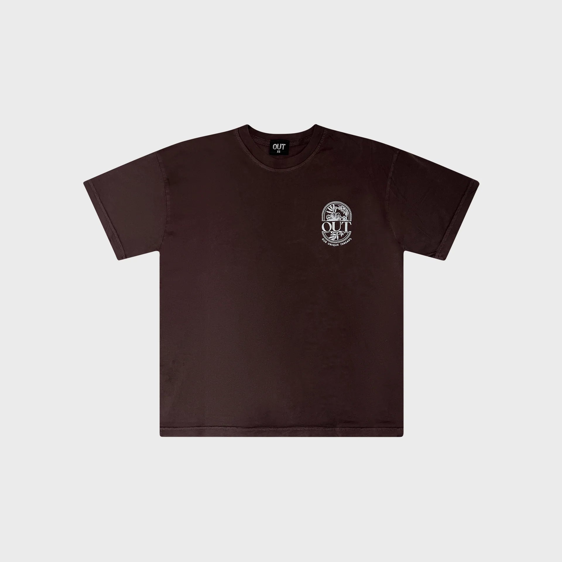 OUT Floral T-Shirt Vintage Dusty Plum