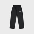 OUT Classic Logo Open Bottom Sweatpants Black