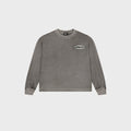 OUT Classic Logo Drop Shoulder Waffle Long Sleeve Vintage Grey