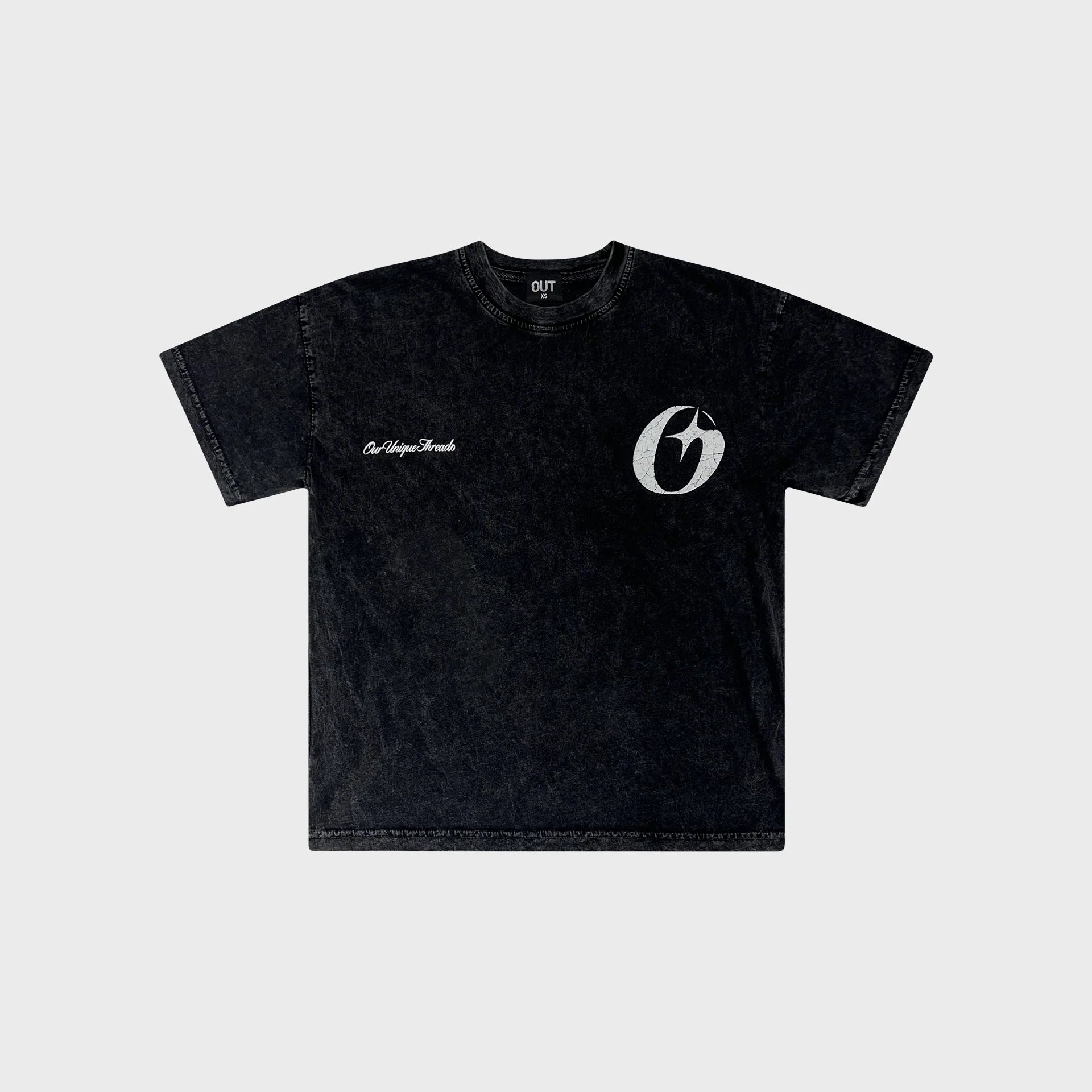 OUT O.STAR T-Shirt Black Salt Wash