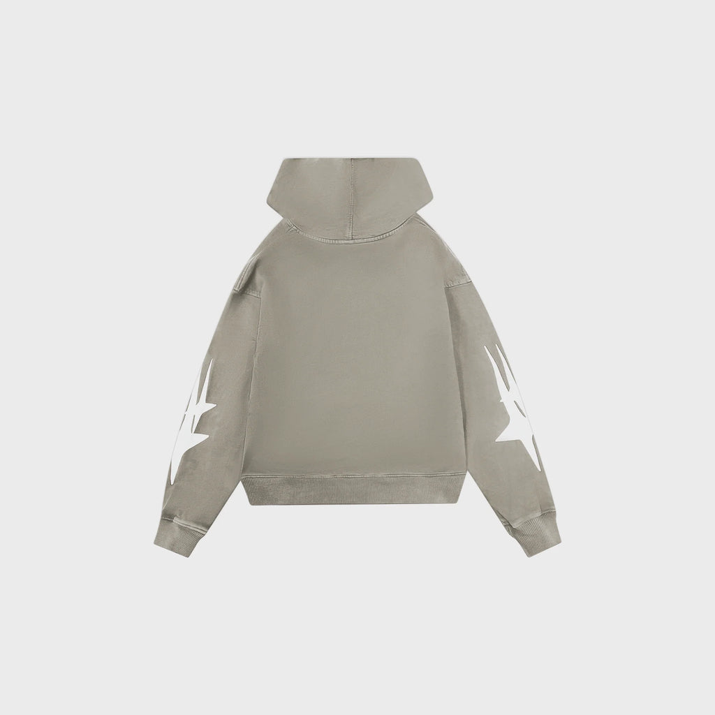 OUT Shooting Star Drop Shoulder Hoodie Apricot
