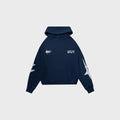 OUT Shooting Star Drop Shoulder Hoodie Vintage Navy