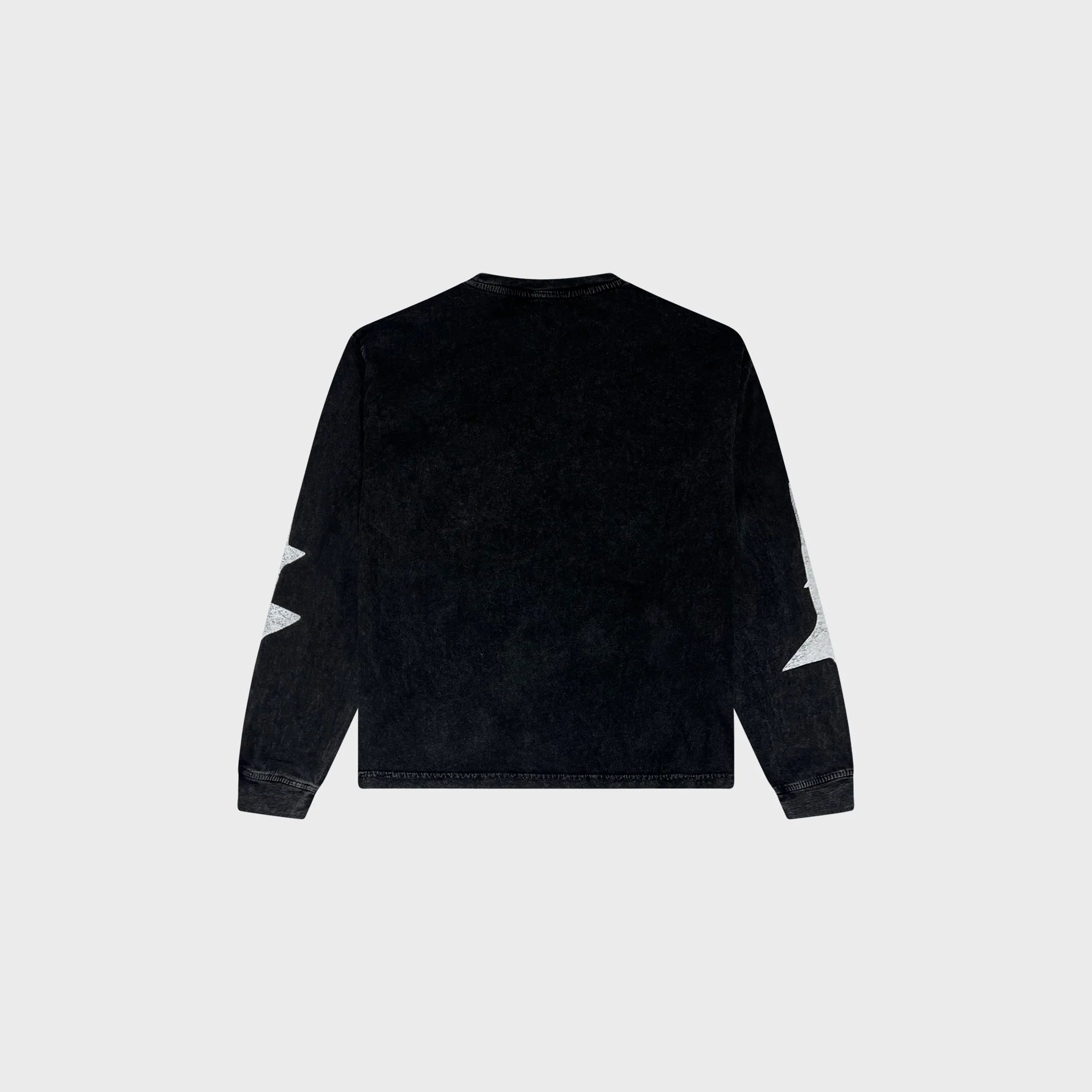 OUT Shooting Star Long Sleeve T-Shirt Black Acid Wash