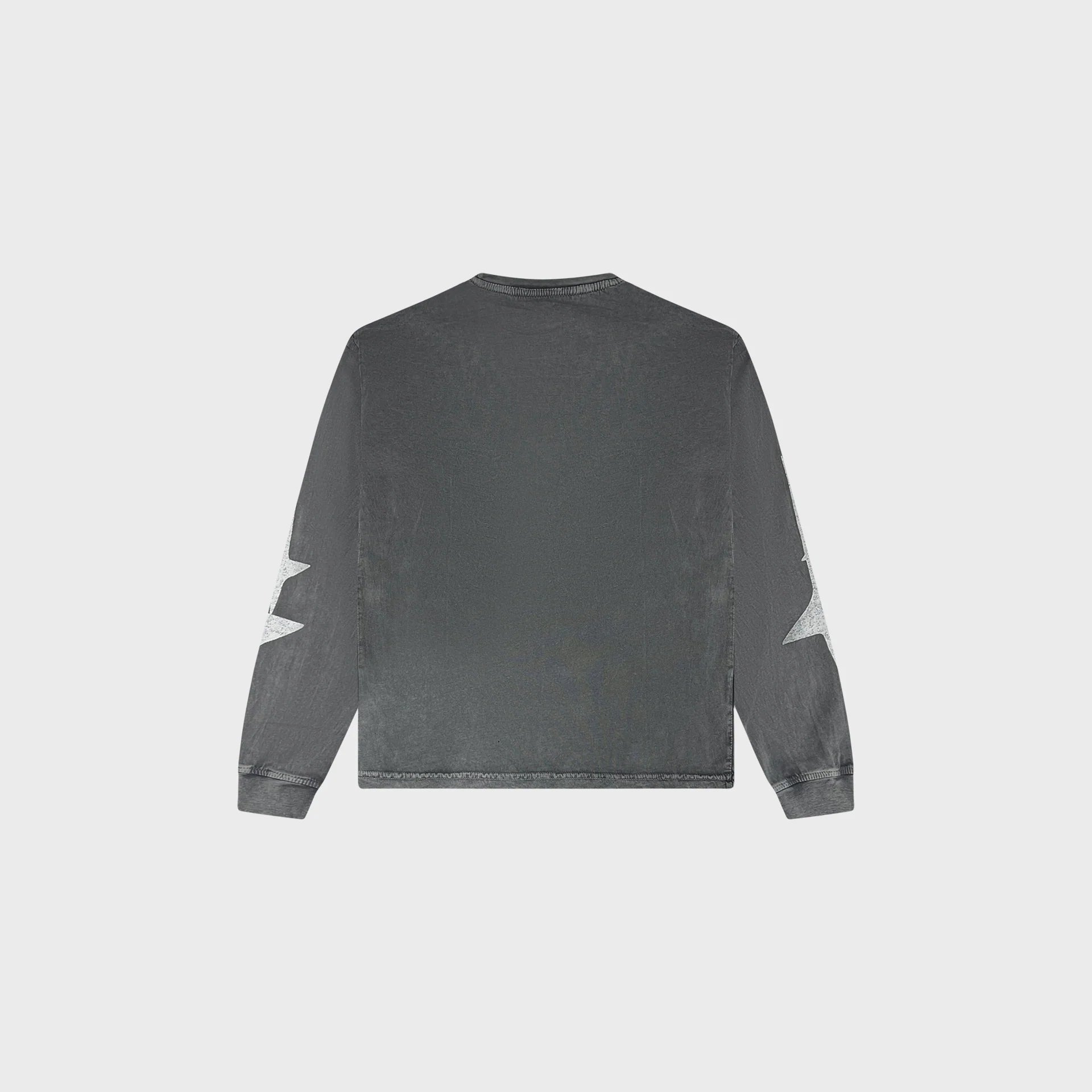 OUT Shooting Star Long Sleeve T-Shirt Grey Acid Wash