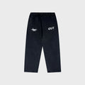 OUT Shooting Star Open Bottom Sweatpants Black Salt Wash