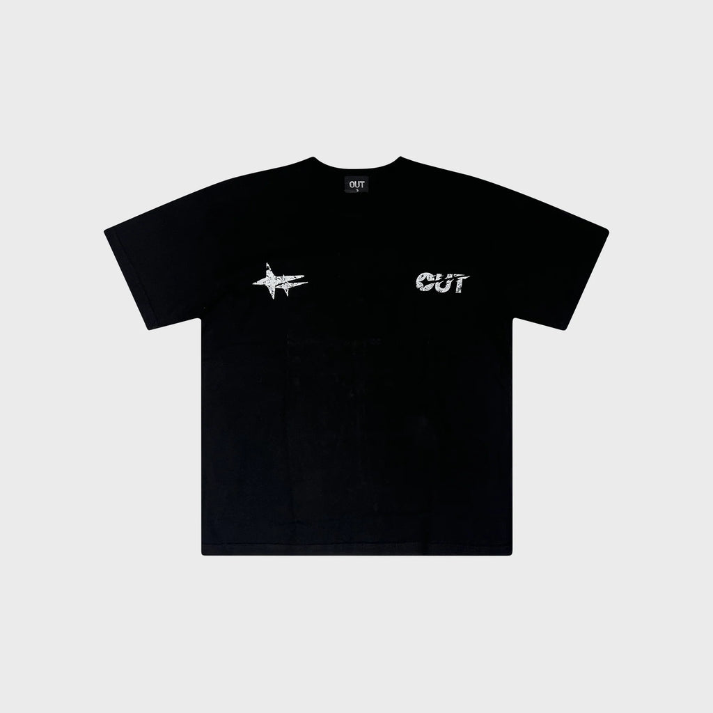 OUT Shooting Star T-Shirt Black