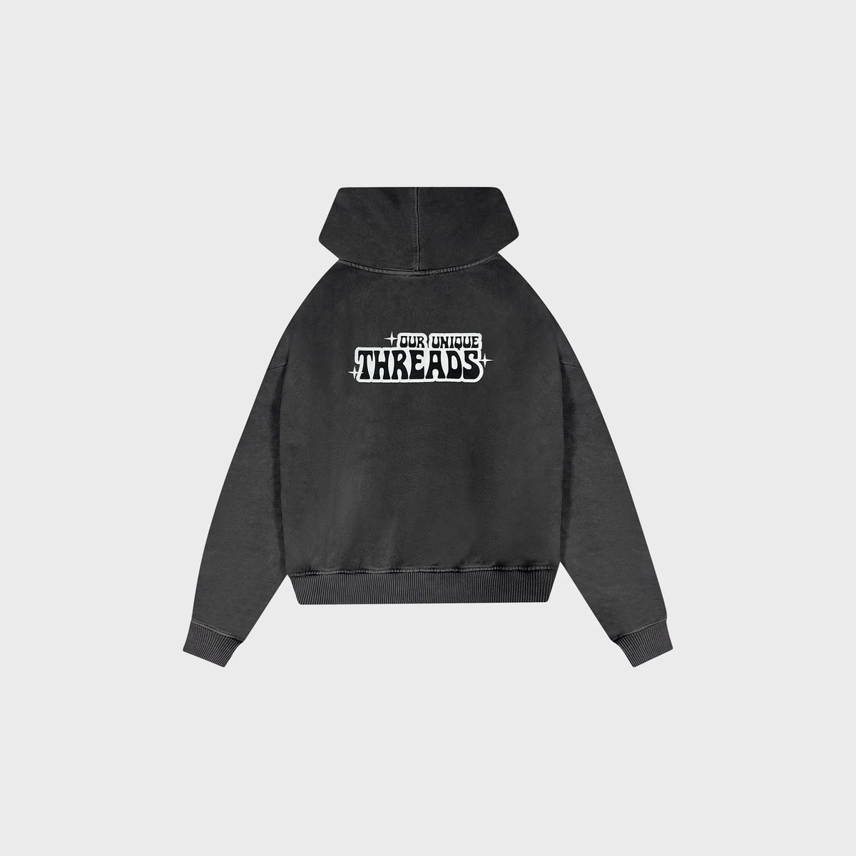 OUT Vibes Drop Shoulder Hoodie Vintage Grey