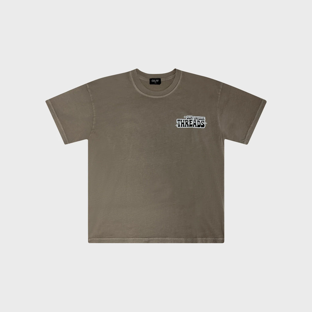 OUT Vibes T-Shirt Vintage Taupe